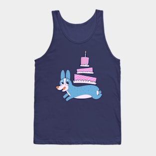 Party Corgi Tank Top